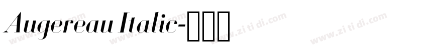 Augereau Italic字体转换